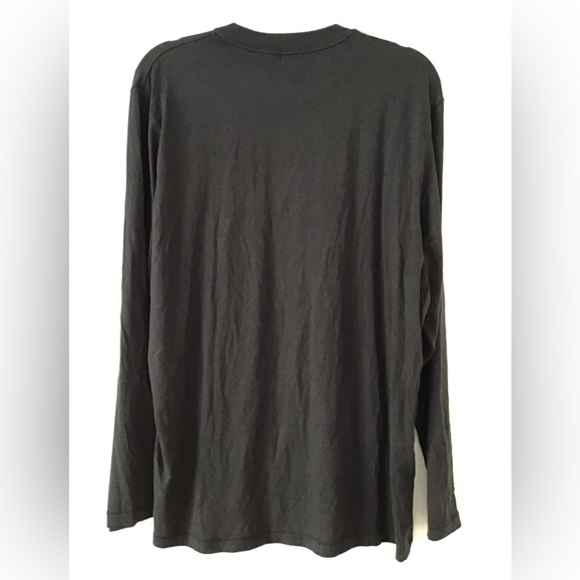 SKIMS Boyfriend Long Sleeve T-Shirt | Onyx - Picture 12 of 16